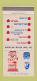 Matchbook Cover - Heart of Charlotte Motor Inn NC 30 Strike