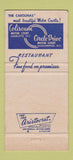 Matchbook Cover - Coliseum Motor Court Charlotte NC 30 Strike