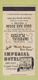 Matchbook Cover - Imperial Hotel Cripple Creek Colorado WEAR 30 Strike
