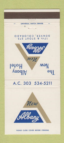 Matchbook Cover - New Albany Hotel Denver Colorado 30 Strike