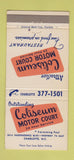 Matchbook Cover - Coliseum Motor Court Charlotte NC 30 Strike