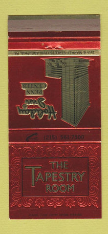 Matchbook Cover - The Tapestry Room Holiday Inn Philadelphia PA 30 Strike