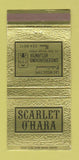 Matchbook Cover - Scarlet O'Hara Atlanta GA Underground 30 Strike