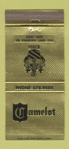 Matchbook Cover - Camelot Kent OH 30 Strike