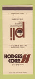 Matchbook Cover - Hodges Corp Leasing Knoxville TN 30 Strike