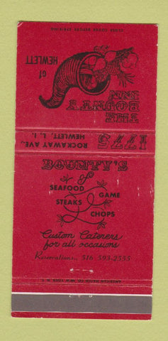 Matchbook Cover - Bounty Inn Hewlett LI NY 30 Strike
