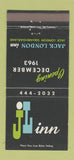 Matchbook Cover - Jack London Inn Oakland CA 30 Strike