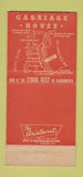 Matchbook Cover - Carriage House Millbrae CA 30 Strike