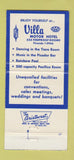 Matchbook Cover - Villa Hotel San Mateo CA 30 Strike