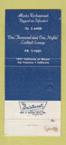 Matchbook Cover - Alexis San Francisco CA 30 Strike