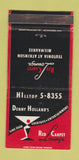 Matchbook Cover - Denny Holland's Restaurant Milwaukee WI WEAR 30 Strike