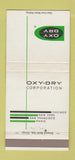Matchbook Cover - Oxy Dry Corp San Francisco Chicago New York City 30 Strike