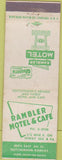 Matchbook Cover - Rambler Motel Cafe Hutchinson KS WEAR