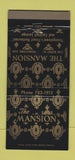 Matchbook Cover - The Mansion Youngstown OH 30 Strike