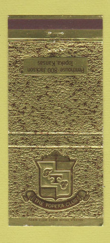 Matchbook Cover - The Topeka Club KS 30 Strike