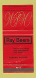 Matchbook Cover Hart Schaffner Marx Men's Clothes Ray Beers Topeka KS 30 Strike