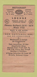 Matchbook Cover - Friendship House Biloxi MS lobster WEAR 30 Strike