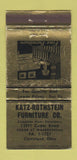 Matchbook Cover - Katz Rothstein Furniture Cleveland OH WEAR 30 Strike