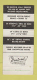 Matchbook Cover - Dresel Betz Tool Die Belleville IL WEAR 30 Strike
