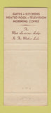 Matchbook Cover - Jackson Holiday Lodge Jackson CA WEAR 30 Strike