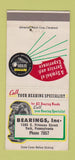 Matchbook Cover - Bearings York PA 30 Strike