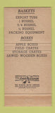 Matchbook Cover - Berryville Basket Company VA low phone # WEAR 30 Strike