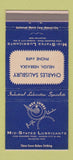 Matchbook Cover - Rex Lubricants Charles Salisbury Neligh NE 30 Strike