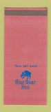 Matchbook Cover - Blue Boar Inn San Francisco CA WORN 30 Strike