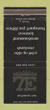 Matchbook Cover - 7E Restaurant De Forest WI 30 Strike