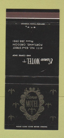 Matchbook Cover - Cameo Motel Portland OR 30 Strike
