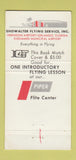 Matchbook Cover - Showalter Flying Service Orlando FL WEAR 30 Strike