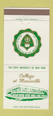 Matchbook Cover - College at Morrisville NY 30 Strike