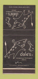 Matchbook Cover - Dale's Montgomery Birmingham AL Atlanta GA 30 Strike