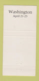 Matchbook Cover - 1964 Computer Conference Washington DC Sheraton 30 Strike