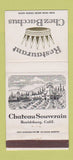 Matchbook Cover - Restaurant Chez Bacchus Healdsburg CA 30 Strike