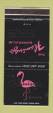 Matchbook Cover - Flamingo Supper Club Omaha NE 30 Strike