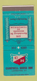 Matchbook Cover - Campbell House Inn Lexington KY 30 Strike