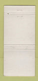 Matchbook Cover - University of Pittsburgh PA Pitt Panthers WEAR 30 Strike