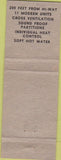 Matchbook Cover - David Motel Ellsworth WI