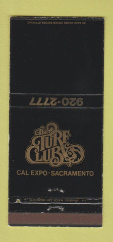 Matchbook Cover - Turf Club Sacramento CA Cal Expo 30 Strike