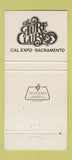 Matchbook Cover - Turf Club Sacramento CA Cal Expo 30 Strike
