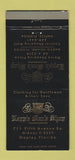Matchbook Cover - Kapp's Men's Shop clothes Marco Island Naples FL 30 Strike