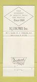 Matchbook Cover - HJ Howe Jewelry Syracuse NY 30 Strike