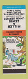 Matchbook Cover - Miller & Lewis Union oil gas? Goleta CA hillbilly