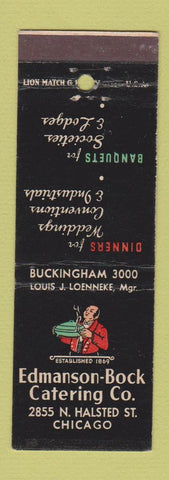 Matchbook Cover - Edmanson Bock Catering Chicago IL