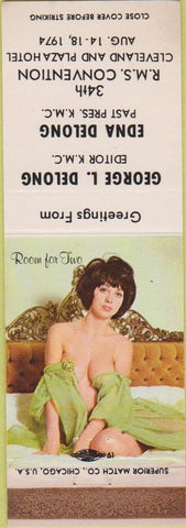 Matchbook Cover - RMS Cleveland OH 1974 pinup WEAR