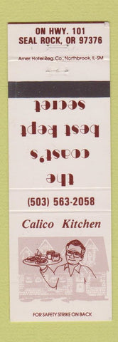 Matchbook Cover - Calico Kitchen Seal Rock OR