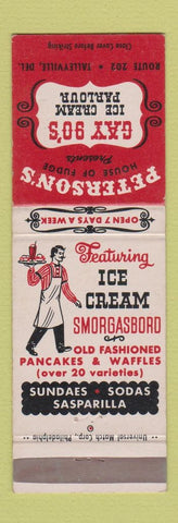 Matchbook Cover - Peterson's House of Fudge Gay 90's Talleville DE