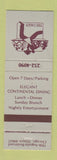 Matchbook Cover - The Dairy Chicago IL restaurant