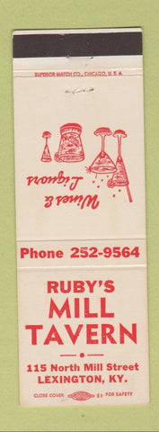 Matchbook Cover - Ruby's Mill Tavern Lexington KY